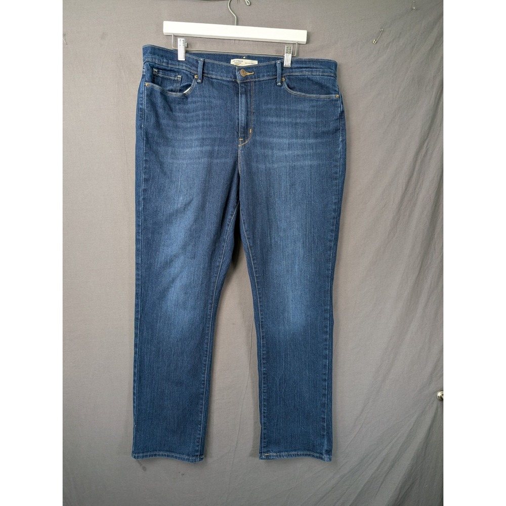 Signature by Levi Strauss & Co‎ Gold Mid Rise Straight Jeans Blue 18M W34 L32